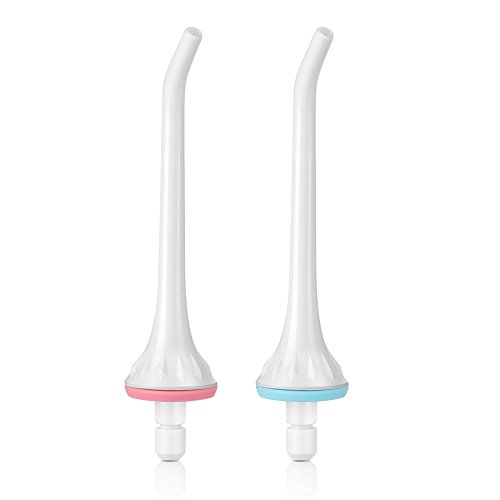 Water Flosser Tips, Cozzine Water flosser Cordless Oral Irrigator 2 Pack Replacement Tips, IPX7 Waterproof Rechargeable Flosser - Thumbnail 4
