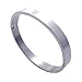 KONOV Polished Stainless Steel Bangle Cuff Bracelet, Unisex Mens Womens, Color Silver