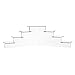 Source One Deluxe Acrylic 7 Tier Display Stand, Available in 3 Sizes Clear & Black (Small, Clear)