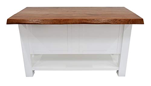 222 Fifth Hunter White Kitchen Island - Thumbnail 3