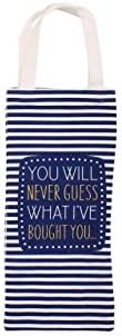 CGB Giftware You Will Never Guess Wine Bottle Bag