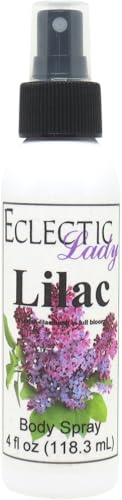 Eclectic Lady Lilac Body Spray, 2 ounces, Body Mist for Women with Clean, Light & Gentle Fragrance, Cologne with Soft, Subtle Aroma For Daily Use