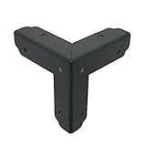Pack of 4 Black Plated Metal 50x50x50mm Box Furniture Corners Hardware CN2206