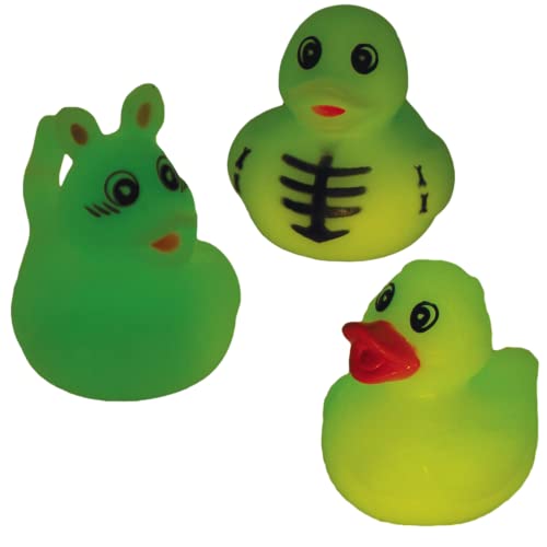 Baker Ross AX339 Halloween Rubber Ducks - Pack of 6, Novelty Toy for Children, Ideal Spooky Bath Toys or Party Bag Filler for Kids, Spooky Ducks