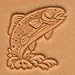 Tandy Leather 3D Trout Stamp 88345-00