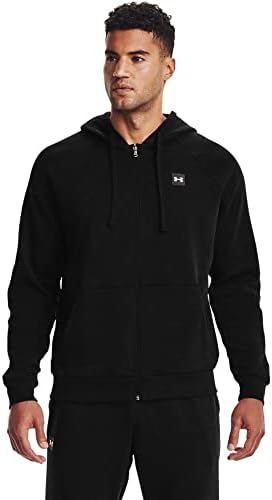 Under Armour Mens Rival Fleece Fz Hoodie Warm-up-MN Black (001