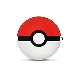 Poke Ball Pikachu AirPods Pro Case Protective Soft Silicone Shockproof Cover for Airpod Pro Compatible Airpods Pro Charging Cases, Keychain Bag Pendant Decor Gift Toy (Poke Ball)