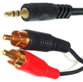 World of Data 2m AudioPro 3.5mm Audio Jack to Twin RCA Cable 2m - 24k Gold Plated - Bi-Directional - Audio - Stereo - Male to Male - 2m - Image 4