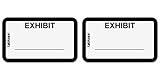 Tabbies Legal Exhibit Label 58092, 2 Packs