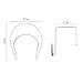 Senbowe 5 Pack Door & Wall Mounted Hat Rack,Cap Rack, Baseball Cap Holder Organizer for Baseball, Caps, Kitchen, Closet (Door Hooks and Sticky Hooks Include)