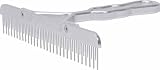 Weaver Leather Blunt Tooth Fluffer Comb with Aluminum Handle and Replaceable Stainless Steel Blade