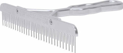 Weaver Leather Blunt Tooth Fluffer Comb with Aluminum Handle and Replaceable Stainless Steel Blade