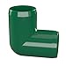 FORMUFIT 1” 90 Degree Elbow Furniture Grade PVC Fitting in Green, Made in USA, UV-Resistant, Impact-Proof, 1.315” Actual Socket Diameter (Pack of 4) - F00190E-GR-4
