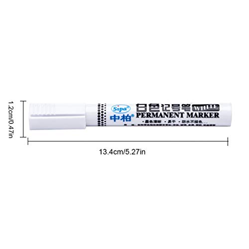 10 pcs Paint Marker Pen for Car Waterproof Tyre Paint Marker Pens, TLT Retail Universal Waterproof Permanent Paint Markers Car Tyre Tire Tread Rubber for Scuba Gear - Thumbnail 4