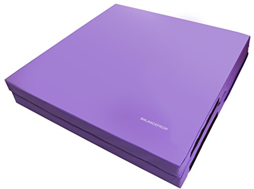 BalanceFrom GoGym All-Purpose 4'x8'x4 Extra Thick High Density Anti-Tear Gymnastics Gym Folding Exercise Aerobics Mats