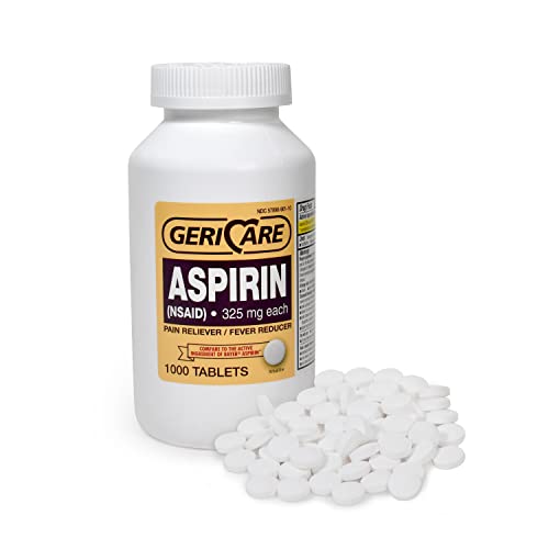 GeriCare Aspirin Tablets 325mg Pain Reliever And Fever Reducer