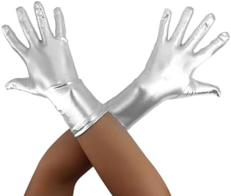 Guantes De ópera Largos De Satén Blanco – Elásticos Y Suaves, Ideales Para Bodas, Halloween, Cosplay Y Fiestas Vintage