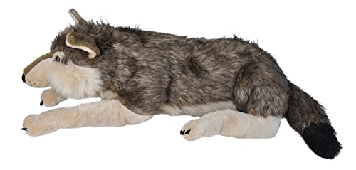 Wild Republic Jumbo Wolf Plush, Giant Stuffed Animal, Plush Toy, Gifts