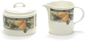 Garden Harvest by Mikasa, Stoneware Cream & Sugar