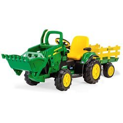 John Deere 12 Volt Ground Loader Tractor with Trailer LP55440