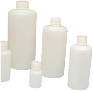 Scientific Specialties 133008 HDPE Narrow Mouth Sample Bottle with Leak-proof Caps, 1000 Class, 8 oz./250 mL (Pack of 24)