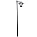 Collections Etc Solar 5 Ft Lantern Lamp Post Stake Light, Black