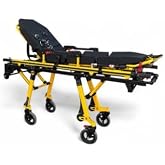 MS3C-250PRO Professional Bariatric Multi-Height Aluminum Alloy EMS Stretcher with Removable Backboard, Weight Capacity 550 lbs