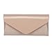 Patent Leather Clutch Classic Purse, WALLYN'S Evening Bag Handbag With Flannelette