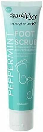 Derma V10 Peppermint Foot Scrub 100ml Exfoliate Refreshing Skin Care
