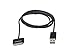 3ft Slimfit USB Sync Cable for All 30-pin iPad, iPhone, and iPod - Black for iPhone 4 / 4S, iPhone 3G / 3GS, iPad 1/2 / 3, iPod, 109414