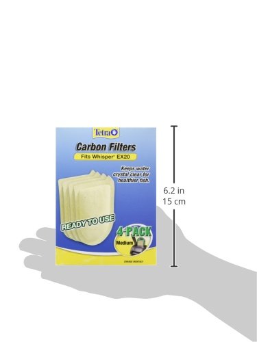Tetra Whisper EX Carbon Filter Cartridges, Medium, 4-Count