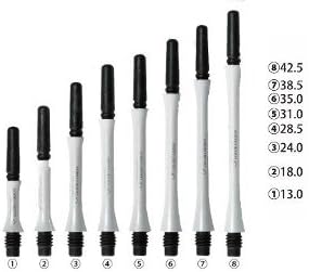 NineDartOut Fit Shaft Carbon White Pearl Slim 4 Pack (Locked)
