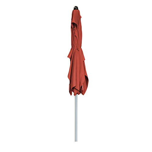 Doppler ACTIVE Auto Tilt 210x140 - Kurbel Sonnenschirm ideal für den Balkon - Regenabweisend - Knickbar - ca. 210x140 cm - Terracotta – Bild 6
