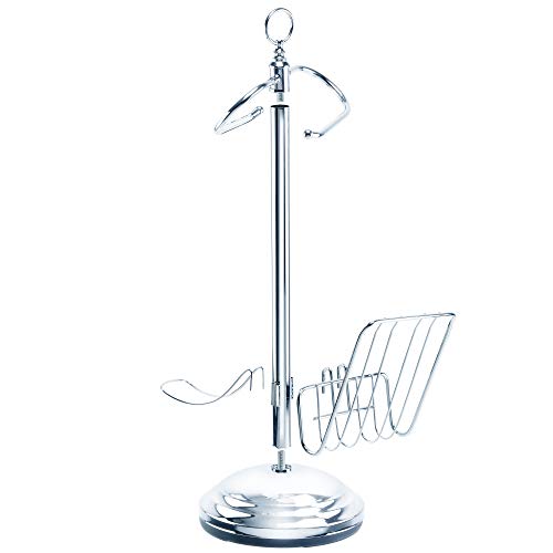 Better Living Products 54542 Toilet Valet Free Standing Toilet Tissue Holder and Dispenser, Chrome