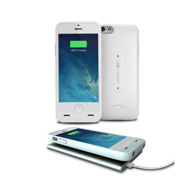 UNU Aero Series iPhone 5/5s Battery Case with Wireless Charging Technology - Retail Packaging - White