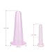 NIPOO Face Cupping Set - Cupping for Face & Eyes (4pcs) + Free Cleansing Brush, Anti Aging/Wrinkle Silicone Suction Massage Cup Therapy Set, Improve Collagen
