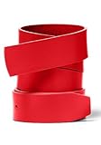 Oakley Leather Men's Strap Belt Accessories - Red Line / One Size