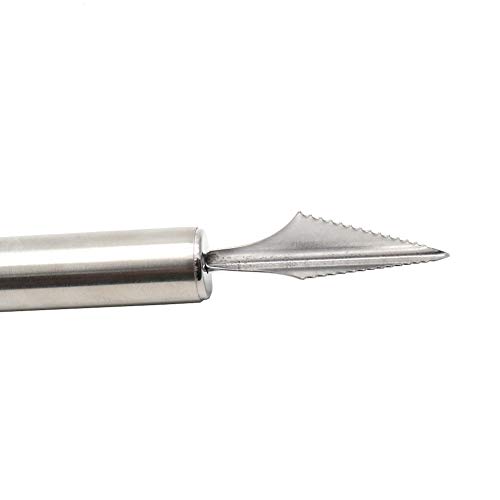 BTMB 2 Pcs Stainless Steel Fruit Digging Carving Knife Melon Baller Engraving Knife for Kitchen
