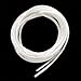 BeadsTreasure White Suede Cord Lace Leather Cord for Jewelry Making 3x1.5 mm-20 Feet.