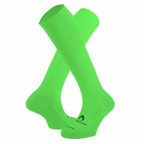 HO Soccer Soccer Player Socks Green Media Football Unisex Adult