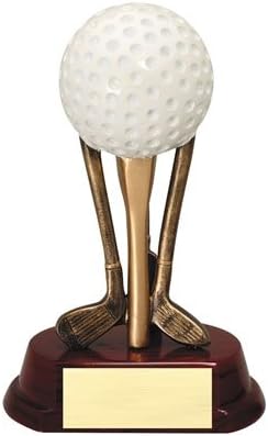 Clubs and Tee Golf Award 5"