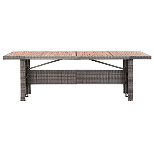 vidaXL Akazienholz Gartenmöbel 9-TLG. Gartengarnitur Sitzgruppe Gartenset Sitzgarnitur Gartentisch Esstisch Tisch Stühle… – Bild 7