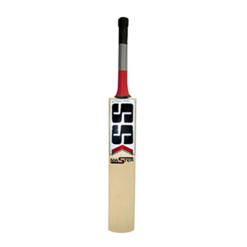 SS Master 99 Handpicked English Willow Cricket Bat Size SH Short Handle for Senior Mens Ideal for Leather Ball