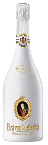 Fürst von Metternich Chardonnay Sekt, Trocken, Dry (6x0,75l) Rassiger Premiumsekt in hochwertiger weißen Glasflasche… – Bild 3