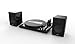 Altec Lansing ALT-900 Vinyl Record Player Turntable with Bluetooth and Dual Stereo Speakers, 2-Speed, 33 1/3 and 45 RPM, Black/Blackthumb 1