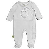 Nested Bean Zen Footie Pajama Classic - Gently Weighted, Long Sleeved, 100% Cotton (Grey Mist, Medium)
