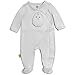 Nested Bean Zen Footie Pajama Classic - Gently Weighted, Long Sleeved, 100% Cotton (Grey Mist, Medium)