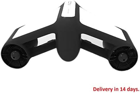 New 2018 Trident Swimming Scooter Underwater Remote Control Scooter Water Motorcycyle Booster Diving Device with Child Safety Lock (White)