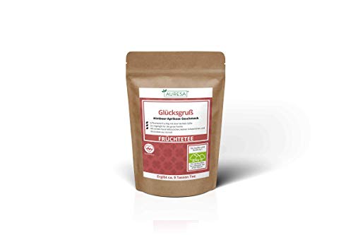 AURESA Glücksgruà Früchtetee | Fruchtig säuerlicher Geschmack ob heià oder kalt | Loser Tee mit leckeren Beeren – Bild 8