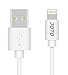 Lightning Cable, [Apple MFi Certified] JOTO Lightning to USB Cable (3.3ft 1m long), Data Sync Charge Cable for iPhone 6S 6 Plus 6, iPad Pro, Air 2, mini 4, iPod touch 5 6th gen, nano 7th gen (White)